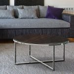 Table basse ronde céramique acier