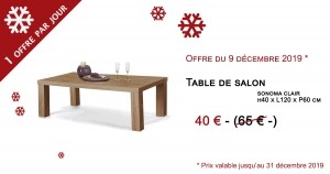 Table basse en bois à installé dans votre salon