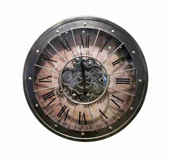 Horloge RETRO à engrenages - 80 cm