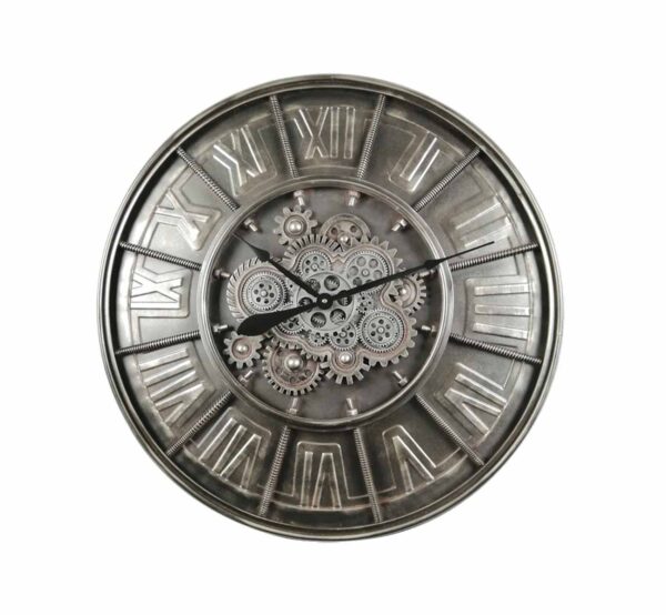 Horloge INDUSTRIAL et engrenages - 80 cm