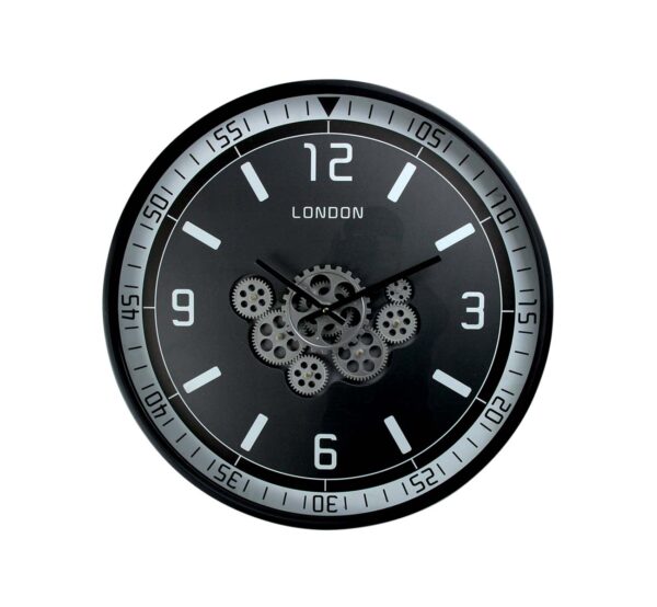 Horloge engrenages mobiles LONDON - 60 cm