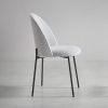 chaise de salle à manger tissus gris clair