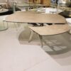 Table en céramique avec rallonge intégré . Ouverture mécanique facile par effet boomerang