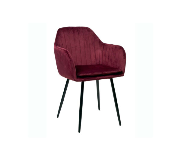 chaise de salle à manger braccioli bordeaux