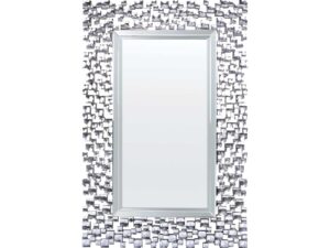 Miroir biseauté couleur argenté