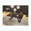Table de repas avec plateau en céramique haute résistance