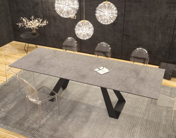 Table céramique silver