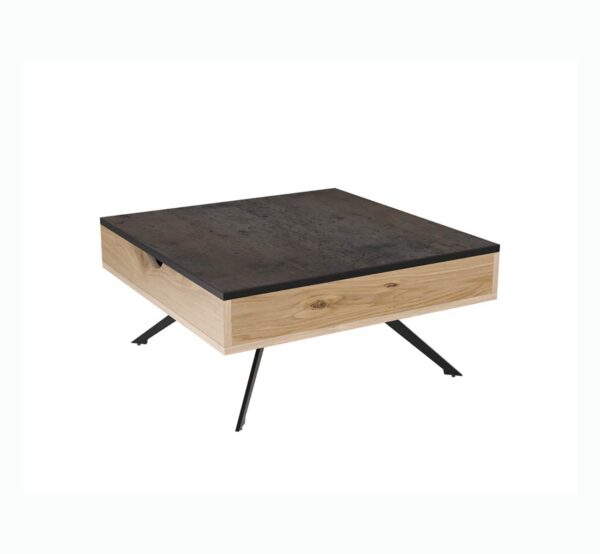 Table basse avec plateaux en céramique abaissés