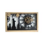 Horloge avec engrenages mobiles New-York