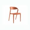 chaise polypropylène orange