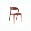 chaise rouge pour la terrasse
