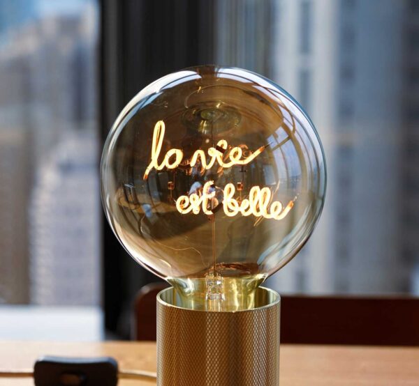 Ampoule avec message LED E27 / 2 lignes