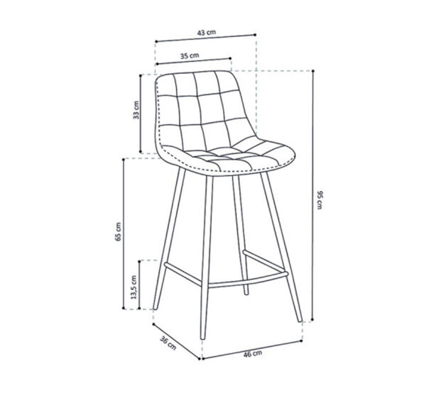 Tabouret de bar JUTA