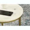 Plateau de la table d'appoint JARNO en marbre blanc