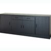 Dressoir finition noir avec 4 portes et 2 tiroirs