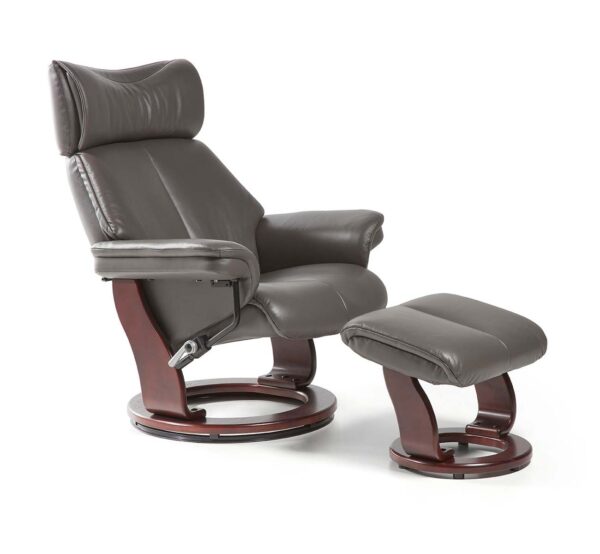 Fauteuil anti stress MINDY cuir taupe