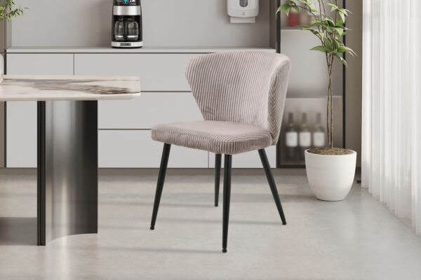Lot de 2 chaises TORNADO corduroy