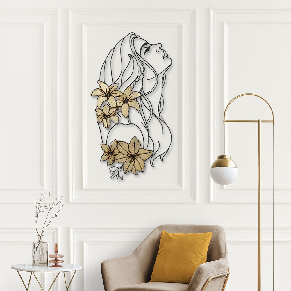 Décoration Murale Welcome En Métal – Style Abstrait Noir, Finition Mat Sablée, 33 Cm, Pour Intérieur/extérieur