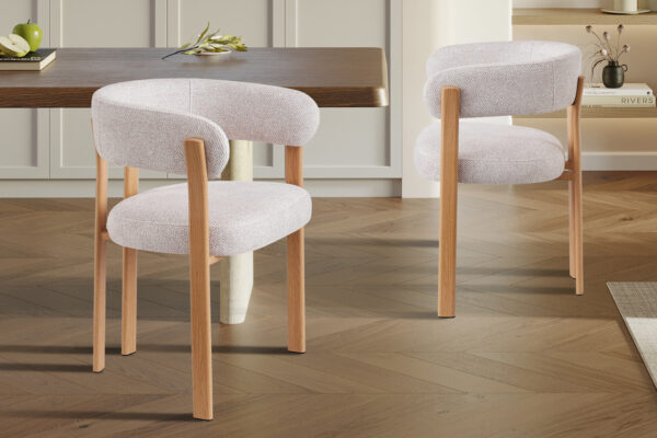 Lot de 2 chaises avec accoudoirs Julia